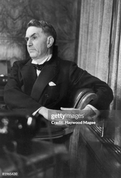 Scottish Labour politician Thomas Johnston , 13th March 1943. Original Publication : Picture Post - 1369 - A Power Scheme For The Highlands - pub....