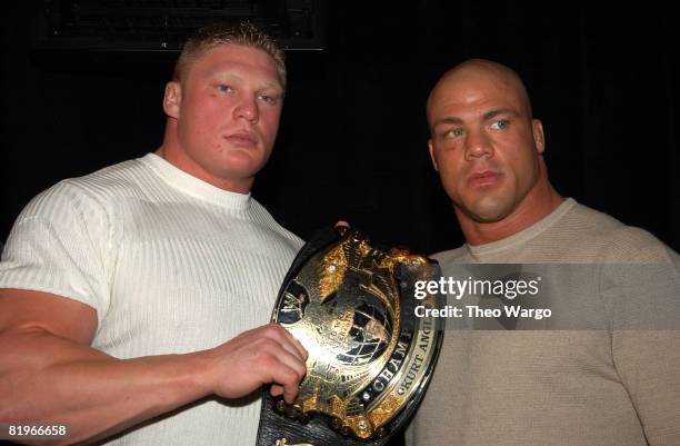 Brock Lesnar and Kurt Angle