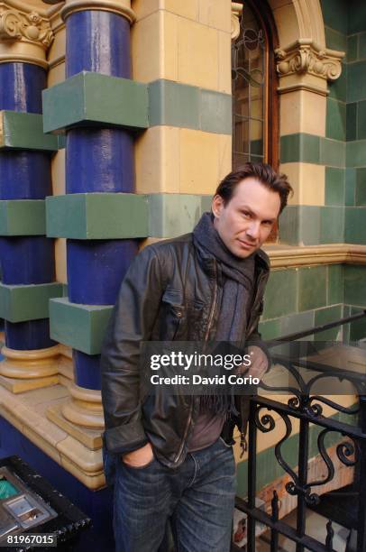 American actor Christian Slater poses for a portrait on September 18 2008 at Buckingham Gate in London, England.