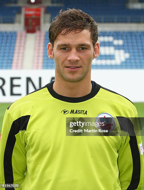 Ken Kronholm poses during the Bundesliga 1st Team Presentation of Hansa Rostock at the DKB Arena on July 17, 2008 in Rostock, Germany.