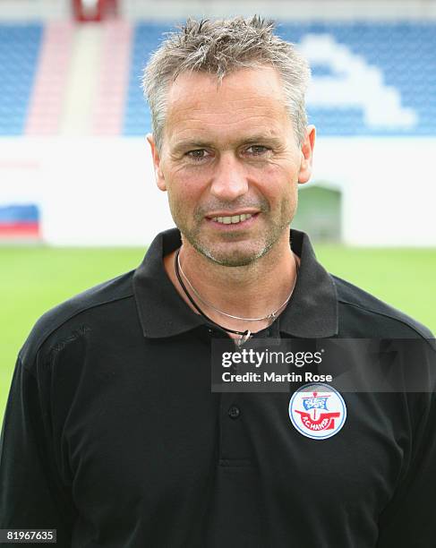 Steffen Rische during the Bundesliga 1st Team Presentation of Hansa Rostock at the DKB Arena on July 17, 2008 in Rostock, Germany. (Photo by Martin...