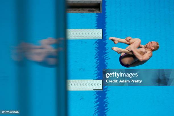 Ilia Zakharov of Russia competes during the Men's 3M Springboard final on day seven of the Budapest 2017 FINA World Championships on July 20, 2017 in...