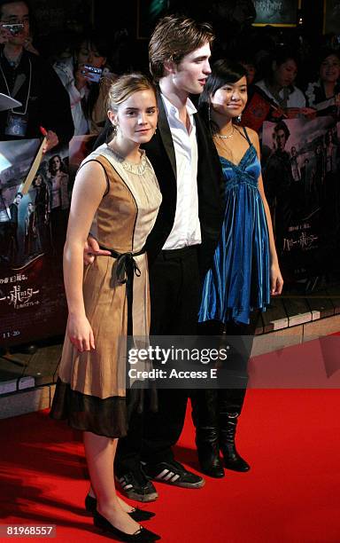 Emma Watson, Robert Pattinson and Katie Leung