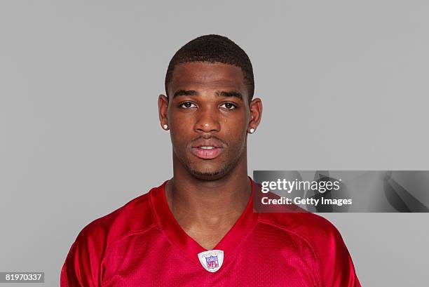 Daren Stone of the Atlanta Falcons poses for his 2008 NFL headshot at photo day in Atlanta, Georgia.