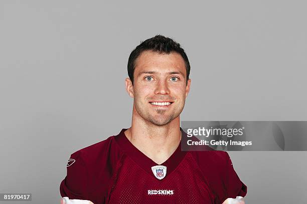 Reed Doughty of the Washington Redskins poses for his 2008 NFL headshot at photo day in Landover, Maryland.