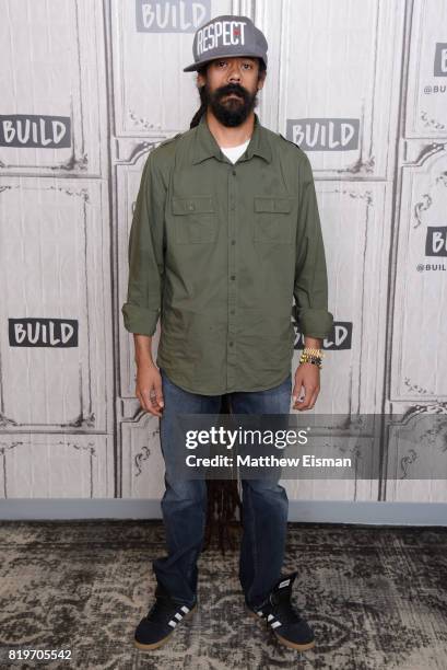 Musician Damian "Jr. Gong" Marley discusses his new album "Stony Hill" at Build Studio on July 20, 2017 in New York City.