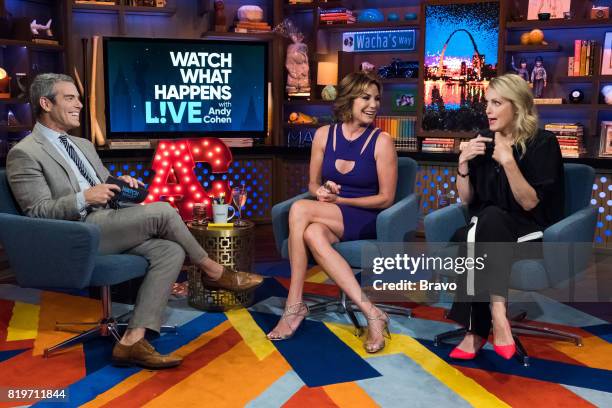 Pictured : Andy Cohen, Luann D'Agostino and Ali Wentworth --