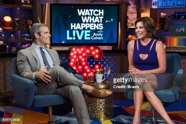 Pictured : Andy Cohen and Luann D'Agostino --