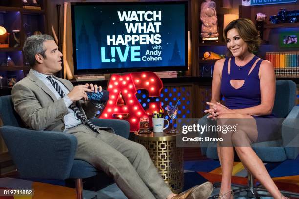 Pictured : Andy Cohen and Luann D'Agostino --