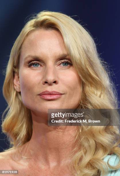 Actress Nicollette Sheridan of "Desperate Housewives" answers questions during the ABC portion of the Television Critics Association Press Tour held...