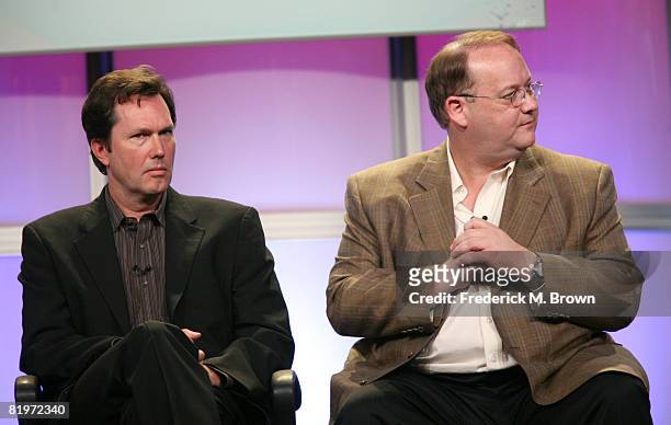 Executive Producer Bob Daily and Marc Cherry of "Desperate Housewives" answer questions during the ABC portion of the Television Critics Association...
