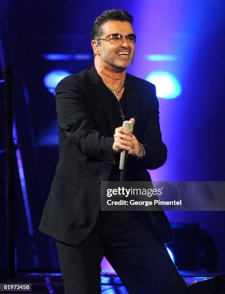 George Mic Singer George Michael performs onstage during the 2008