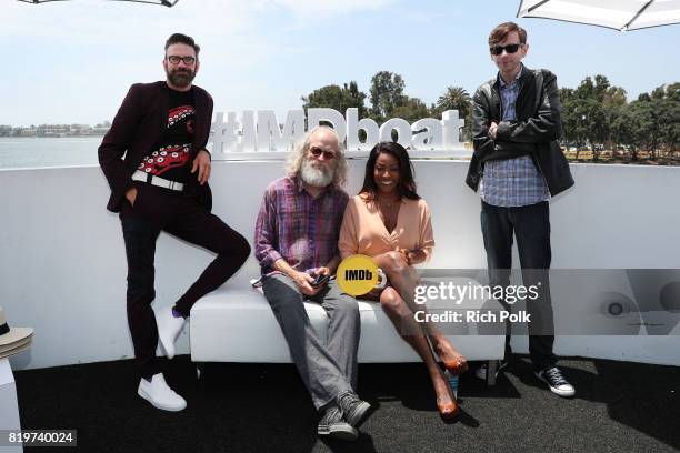 Actors Keith Allan, Russell Hodgkinson, Kellita Smith and DJ Qualls at the #IMDboat At San Diego Comic-Con 2017 on the IMDb Yacht on July 20, 2017 in...