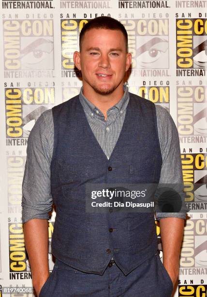 Actor Channing Tatum at the "Kingsman: The Secret Service" press line at Hilton Bayfront during Comic-Con International 2017 on July 20, 2017 in San...