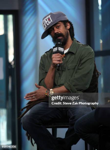 Singer Damian "Jr. Gong" Marley attends Build Series to discuss his new album "Stony Hill" at Build Studio on July 20, 2017 in New York City.