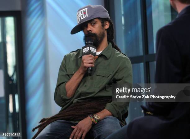 Singer Damian "Jr. Gong" Marley attends Build Series to discuss his new album "Stony Hill" at Build Studio on July 20, 2017 in New York City.