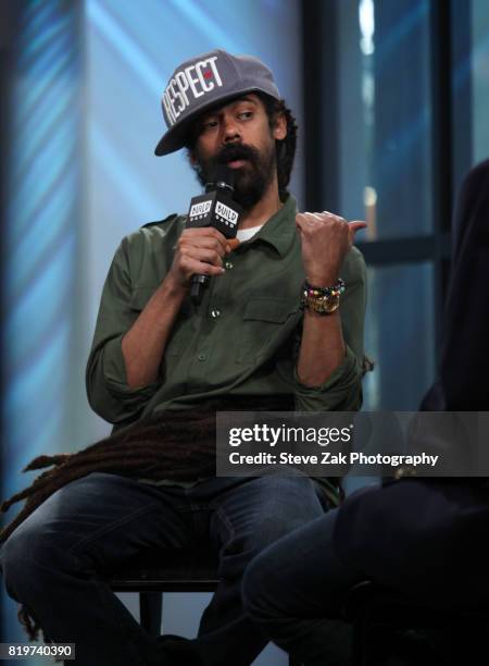 Singer Damian "Jr. Gong" Marley attends Build Series to discuss his new album "Stony Hill" at Build Studio on July 20, 2017 in New York City.