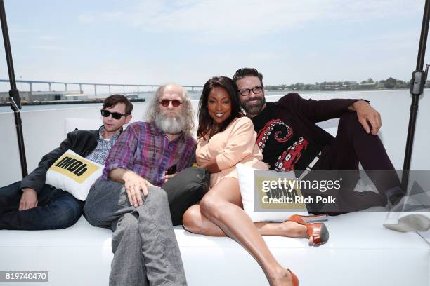 Actors DJ Qualls, Russell Hodgkinson, Kellita Smith and Keith Allan at the #IMDboat At San Diego Comic-Con 2017 on the IMDb Yacht on July 20, 2017 in...