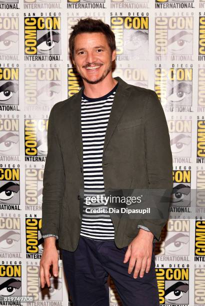Actor Pedro Pascal at the "Kingsman: The Secret Service" press line at Hilton Bayfront during Comic-Con International 2017 on July 20, 2017 in San...