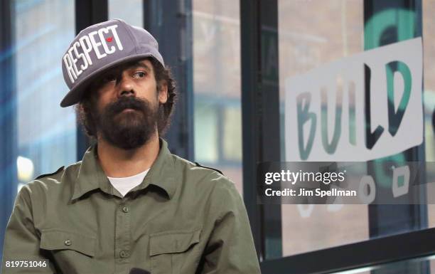 Musician Damian "Jr. Gong" Marley attends Build discuss his new album "Stony Hill" at Build Studio on July 20, 2017 in New York City.