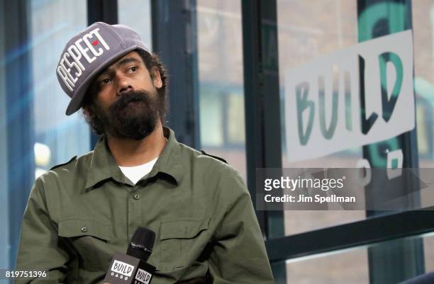 Musician Damian "Jr. Gong" Marley attends Build discuss his new album "Stony Hill" at Build Studio on July 20, 2017 in New York City.