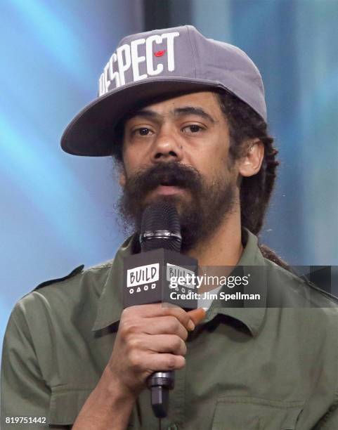 Musician Damian "Jr. Gong" Marley attends Build discuss his new album "Stony Hill" at Build Studio on July 20, 2017 in New York City.