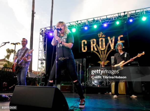 Kay Hanley of Letters to Cleo performs at The Grove summer concert series at The Grove on July 19, 2017 in Los Angeles, California.