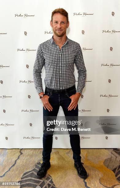 Jenson Button attends Parham Ramezani X Jenson Button jewellery launch at The Shard on July 20, 2017 in London, England.