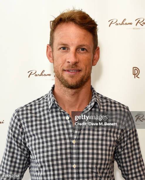 Jenson Button attends Parham Ramezani X Jenson Button jewellery launch at The Shard on July 20, 2017 in London, England.