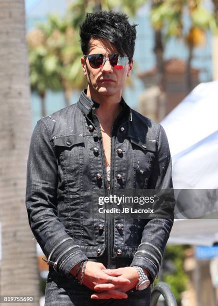 Criss Angel is honored with Star On The Hollywood Walk Of Fame on July 20, 2017 in Los Angeles, California.