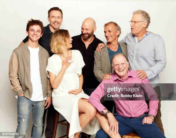 Actors Max Charles, Kevin Durand, Ruta Gedmintas, Corey Stoll, Richard Sammel, David Bradley and writer/producer Carlton Cuse from FX's 'The Strain'...