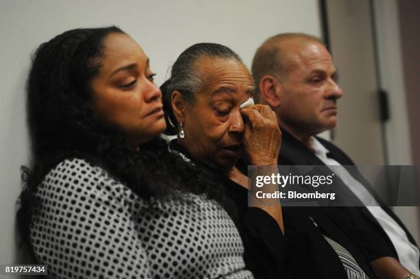 Arnelle Simpson, daughter of former professional football player O.J. Simpson, left, and Shirley Baker, sister of former professional football player...