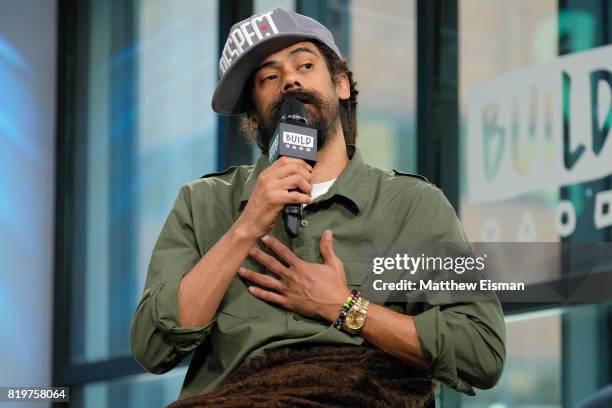 Musician Damian "Jr. Gong" Marley discusses his new album "Stony Hill" at Build Studio on July 20, 2017 in New York City.