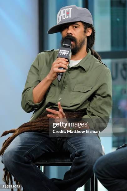 Musician Damian "Jr. Gong" Marley discusses his new album "Stony Hill" at Build Studio on July 20, 2017 in New York City.