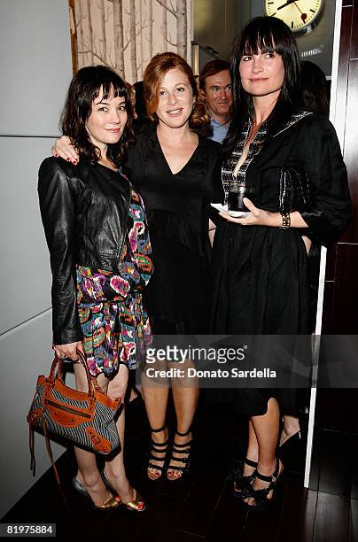 Actress Natasha Wagner, Kimberly MUller and Rosetta Getty attend Phillips de Pury & Company with Cameron Silver of Decades presents Diamonds and Dior...