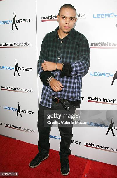 Actor Evan Ross attends the 2nd Annual Celebrity Bowling Night held by Matt Leinard on July 17, 2008 in Hollywood, California.