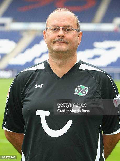 Wego Kregerhr poses during the Bundesliga 1st Team Presentation of Hannover 96 at the AWD Arena on July 18, 2008 in Hanover, Germany.