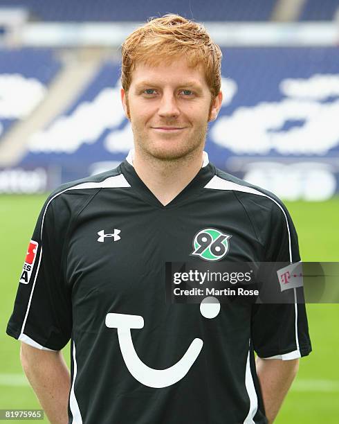 Bjoern Pabel during the Bundesliga 1st Team Presentation of Hannover 96 at the AWD Arena on July 18, 2008 in Hanover, Germany.