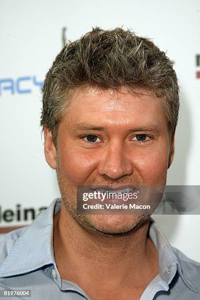Musician Michael Lington attends the 2nd Annual Celebrity Bowling Night held by Matt Leinard on July 17, 2008 in Hollywood, California.