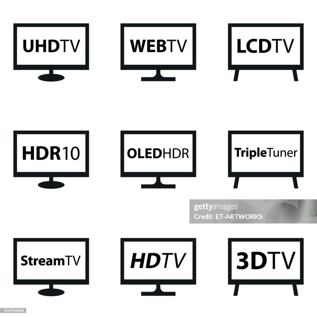 TV Icon Set