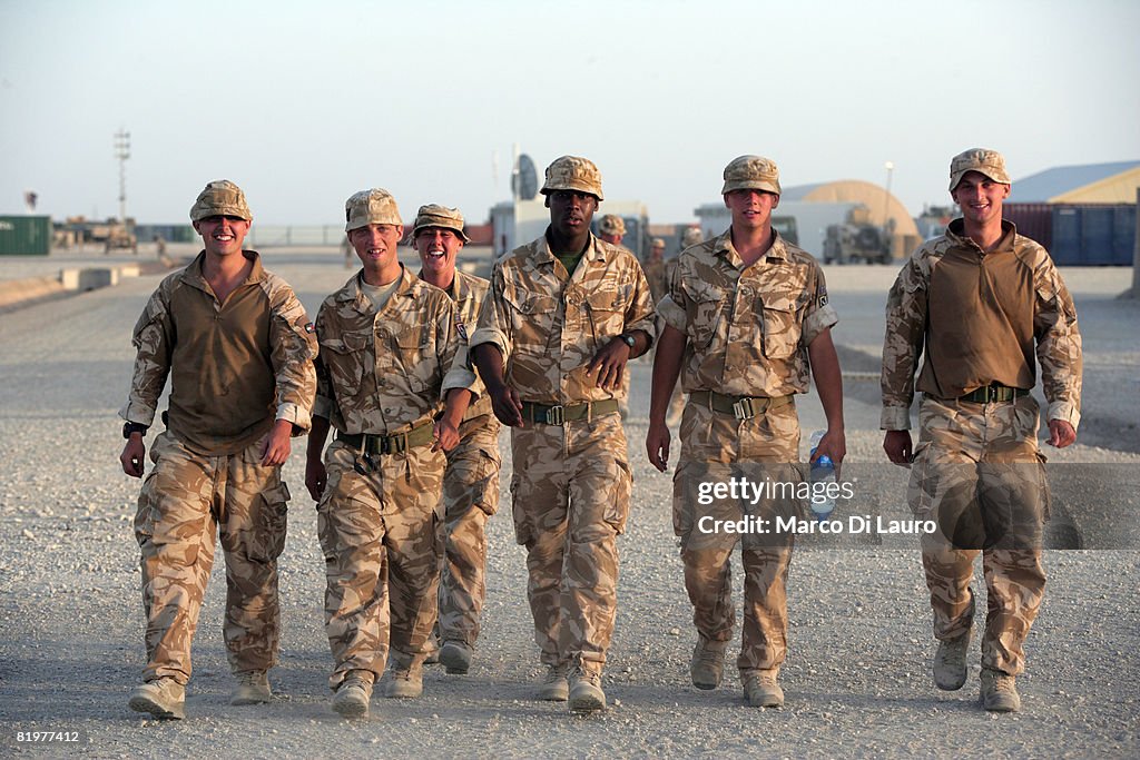 British Army Drivers Provide Supplies To Ground Troops In Afghanistan