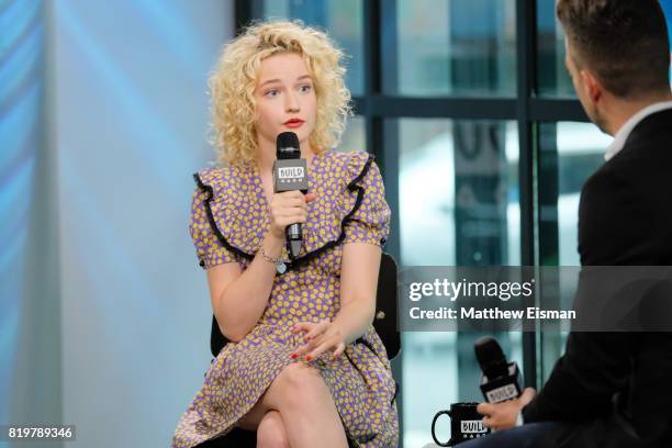 Actress Julia Garner discusses the new TV show "Ozark" at Build Studio on July 20, 2017 in New York City.