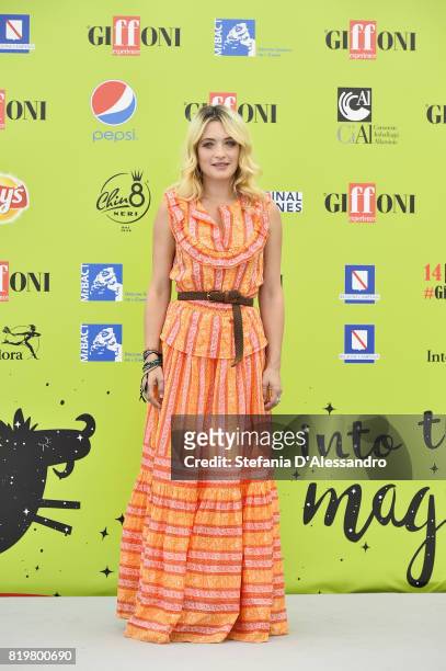 Carolina Crescentini attends Giffoni Film Festival 2017 Day 7 Photocall on July 20, 2017 in Giffoni Valle Piana, Italy.