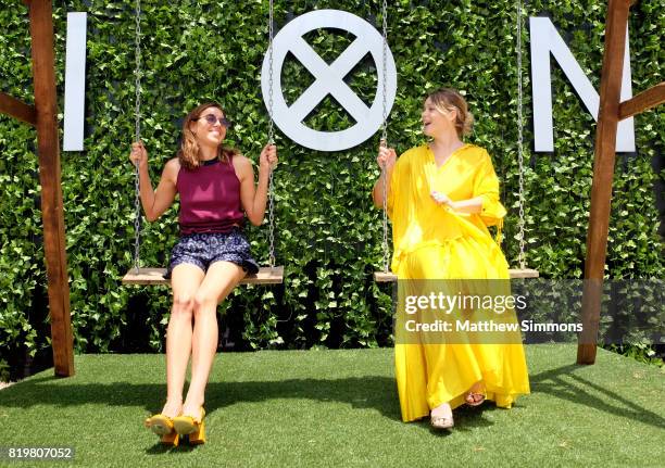 Actors Aubrey Plaza and Rachel Keller of 'Legion' attend FX Networks' FXHibition during 2017 San Diego Comic Con at Hilton Bayfront on July 21, 2017...