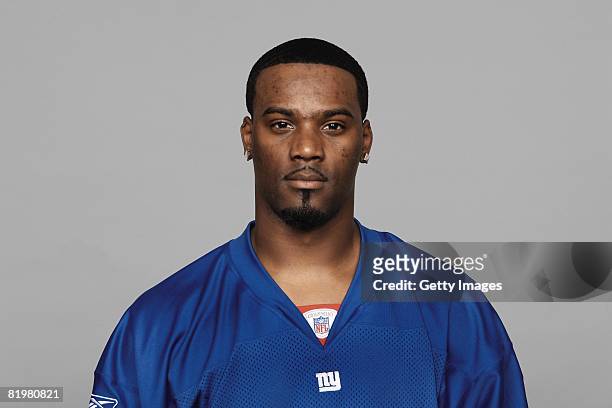 Aaron Ross of the New York Giants poses for his 2008 NFL headshot at photo day in East Rutherford, New Jersey.