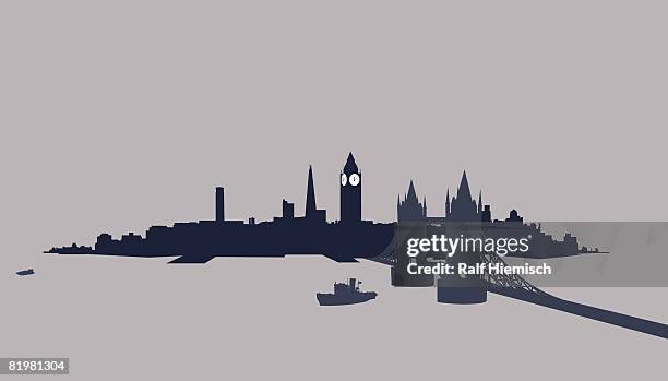 london, great britain - houses of parliament london stock illustrations