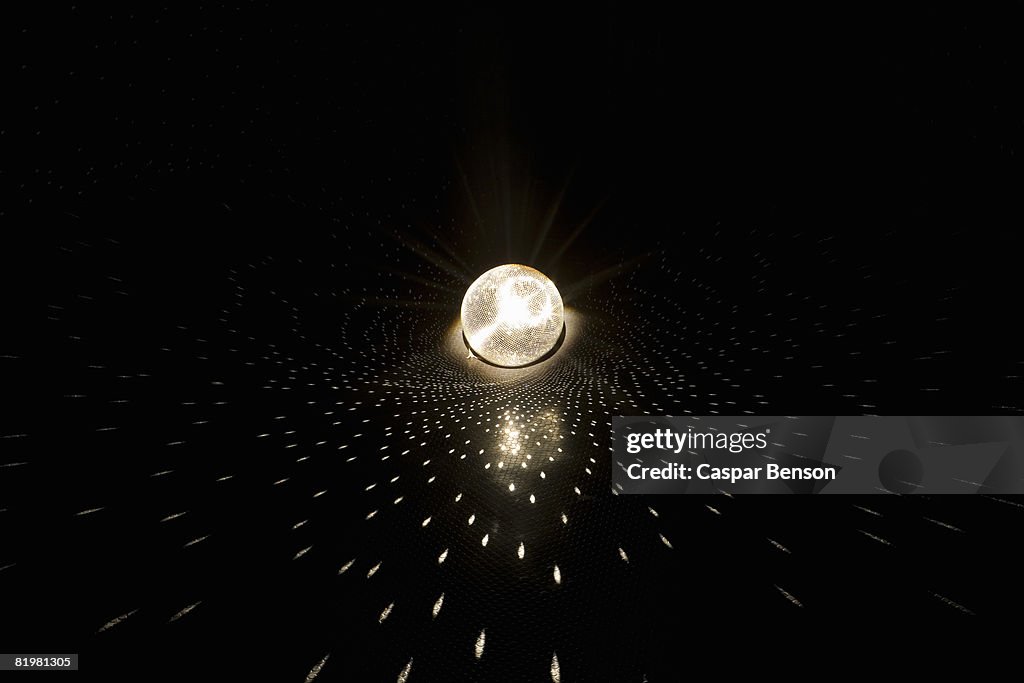 A glittering disco ball