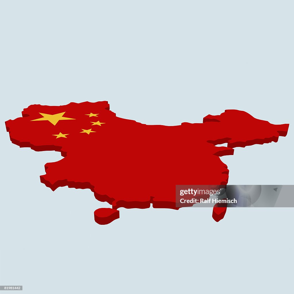 China R3d Shape Of Red China