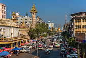 Yangon city in Myanmar