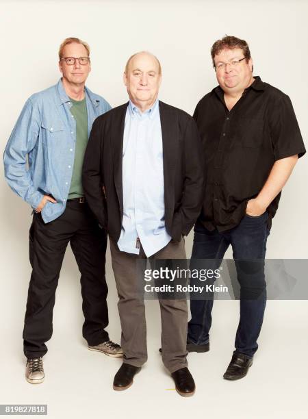 Executive Producers Scott Buck and Jeph Loeb, and Director Roel Reine from Marvel's 'Inhumans' pose for a portrait during Comic-Con 2017 at Hard Rock...
